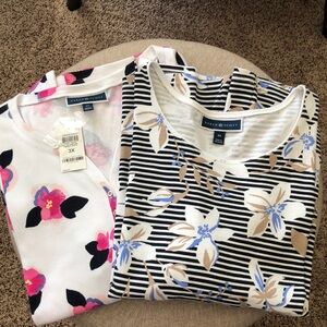 Bundle of Two Karen Scott Tops—1 NWT / 1 Like New Condition—Size 3x